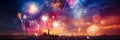 Guy Fawkes Night Sparkling with Magnificent Fireworks Display Royalty Free Stock Photo