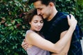 Guy and girl in the park