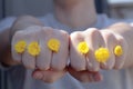 Guy giving a punch with flowers