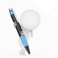 Guy with pen Royalty Free Stock Photo