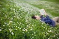 Guy-reading-02 Royalty Free Stock Photo