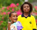 Kids having fun in Raja Ampat