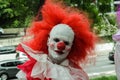 Guy in scary clown costume in Zombie Walk Sao Paulo Royalty Free Stock Photo
