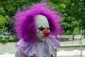 Guy in scary clown costume in Zombie Walk Sao Paulo Royalty Free Stock Photo