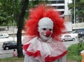 Guy in scary clown costume in Zombie Walk Sao Paulo Royalty Free Stock Photo