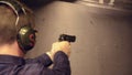 Guy shooting the Beretta-92FS