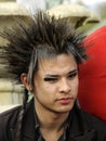 A guy with spiked hair Royalty Free Stock Photo