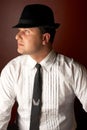 Guy in a trilby Royalty Free Stock Photo
