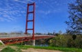 Guy West Bridge on a semi cloudy day Royalty Free Stock Photo