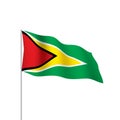 Guyana flag, illustration Royalty Free Stock Photo