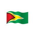 Guyana flag, illustration Royalty Free Stock Photo