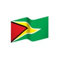 Guyana flag, illustration Royalty Free Stock Photo