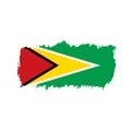 Guyana flag, illustration Royalty Free Stock Photo