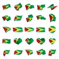 Guyana flag, vector illustration Royalty Free Stock Photo