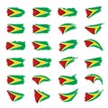 Guyana flag, vector illustration Royalty Free Stock Photo