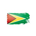 Guyana flag, vector illustration on a white background. Royalty Free Stock Photo