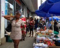 Guyana, Georgetown: City Center - Vendors and Pedestrians Royalty Free Stock Photo