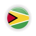 Guyana icon circle Royalty Free Stock Photo