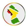 Guyana icon. Royalty Free Stock Photo