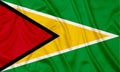 Guyana Silk flag Royalty Free Stock Photo