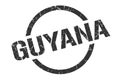 Guyana stamp. Guyana grunge round isolated sign. Royalty Free Stock Photo