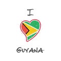 Guyanese flag patriotic t-shirt design.