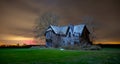 guyitt house canadas most photographed abandoned house abandoned house lit with drone