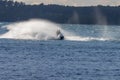 Guys on a Personal watercraft driving in the sea