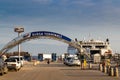 Guzelyali, Bursa - Istanbul ferryboat terminal vehicle entry Royalty Free Stock Photo