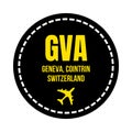 GVA Geneva airport symbol icon
