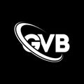 GVB logo. GVB letter. GVB letter logo design. Initials GVB logo linked with circle and uppercase monogram logo. GVB typography for Royalty Free Stock Photo