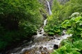 Gveleti Big Waterfalls in Giorgia Royalty Free Stock Photo