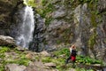 Gveleti Small Waterfalls in Giorgia Royalty Free Stock Photo