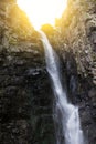 Gveleti Waterfall in Greater Caucasus Mountains in Georgia