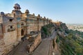 GWALIOR, INDIA - MARCH 22 2017: Indian fort in Madhya Pradesh at