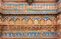 Gwalior, Madhya Pradesh, India - january, 03 - 2020 : The exterior of Man Singh Palace, Gwalior Fort with imposing walls, bastions