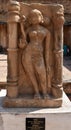 Gwalior, Madhya Pradesh/India - March 15, 2020 : Sculpture of Nayika built in 14th Century A.D