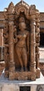 Gwalior, Madhya Pradesh/India - March 15, 2020 : Sculpture of Nayika built in 14th Century A.D