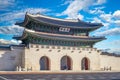 Gwanghwamun, main gate of Gyeongbokgung Palace Royalty Free Stock Photo