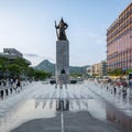 Gwanghwamun Square in central Seoul, capital of South Korea