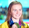 Ariarne Titmus AUS won the women`s 400m freestyle