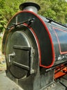 The front smokebox of the engine