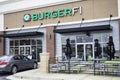 BURGERFI restaurant entrance and outdoor dining during covid-19