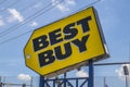 Close up of a Best Buy sign