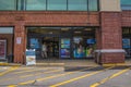 Kroger grocery store entrance and customer Royalty Free Stock Photo