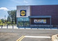 Newly built LIDL retail grocery store exterior Royalty Free Stock Photo