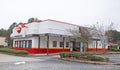 Side view of Krystal Burgers restaurant