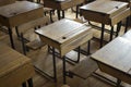 A Old Style School Desks