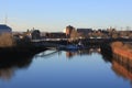 The river Kelvin in the city of Glasgow Royalty Free Stock Photo