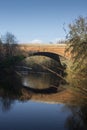 A bridge over the river Kelvin in the city of Glasgow Royalty Free Stock Photo